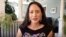 In this 2020 image taken from video, UC Berkeley associate professor Elizabeth Hoover conducts an interview with Indian Country Today. Indian Country Today via AP)