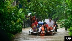 တောင်ငူမြို့နယ်ထဲ ရေဘေးကြုံနေရသူများ (စက်တင်ဘာ ၁၂၊ ၂၀၂၄)