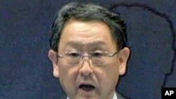 Toyota's top executive, president and CEO Akio Toyoda