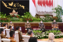 Acara Rakornas BPPT di Istana Negara, Jakarta, Senin (8/3) Dorong Indonesia Harus Mampu Ciptakan Teknologi Canggih. (Foto: Courtesy/Biro Setpres)
