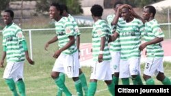 FC Platinum players celebrate after scoring a goal (FC Platinum photo)