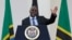FILE - Tanzania's President John Magufuli addresses a news conference during his official visit to Nairobi, Kenya, Oct. 31, 2016.