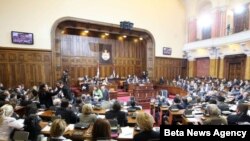 Sednica srpskog parlamenta (arhivski snimak)