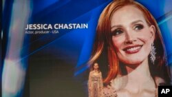 FILE—U.S. actress Jessica Chastain, chair of jury for Marrakech International Film Festival, attends the opening ceremony, in Marrakech, Morocco, November 24, 2023.