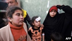 FILE—Children injured in Israeli bombardment, await treatment at the al-Najjar hospital in Rafah in the southern Gaza Strip on March 1, 2024, amid ongoing battles between Israel and the Palestinian Hamas movement.