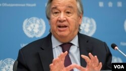 آنتونیو گوترش، دبیرکل سازمان ملل متحد.