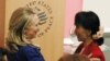 Hillary Clinton acolhe Aung San Suu Kyi