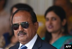 FILE - India's National Security Adviser Ajit Doval attends a ceremony to celebrate India's 73rd Independence Day, marking the end of British colonial rule, in Srinagar, India, Aug 15, 2019.