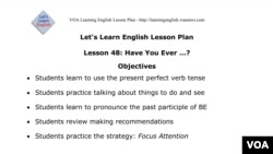 Lesson 48 Lesson Plan