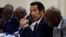 FILE - Botswana President Ian Khama looks on during the Botswana-South Africa Bi-National Commission (BNC) in Pretoria, South Africa, Nov. 11, 2016.