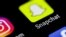 ARCHIVO - La aplicación de Snapchat vista en la pantalla de un teléfono celular.