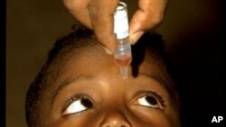 World Health Organization child immunization program to eradicate polio