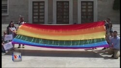 Protestë e homoseksualëve në Tiranë
