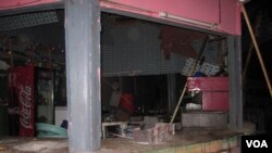 Sawirka Makhaayadda la qarxiyay 