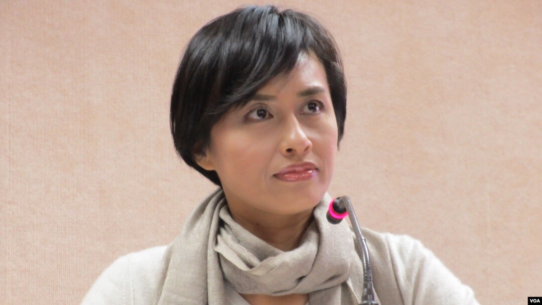 台灣在野黨民進黨立委邱議瑩(美國之音張永泰拍攝)