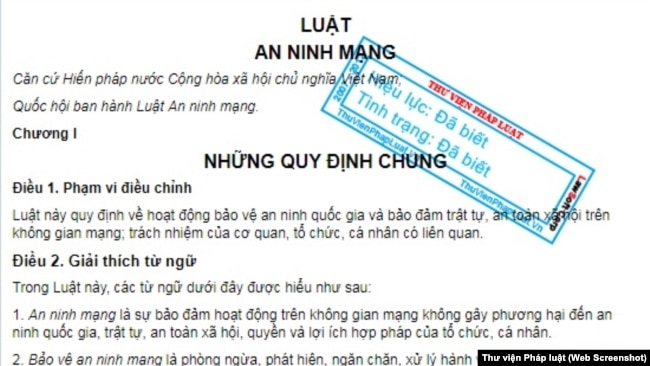 Luật an ninh mạng vừa được Quốc hội Việt Nam thông qua với 86 phiếu ủng hộ.