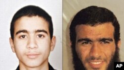 2002년에 체포될 당시(사진 왼쪽) 모습과 관타나모 수용소에 수감되서 올해로 26살이 된 오마르 카다르(사진 오른쪽)