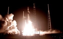FILE - A SpaceX Falcon 9 rocket carrying Israel's first spacecraft designed to land on the moon lifts off on the first privately funded lunar mission at the Cape Canaveral Air Force Station in Cape Canaveral, Fla., Feb. 21, 2019.