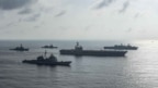 Tư liệu - Nhóm chiến hạm Ronald Reagan trong một cuộc diễn tập ở Biển Đông, ngày 31 tháng 8, 2018.