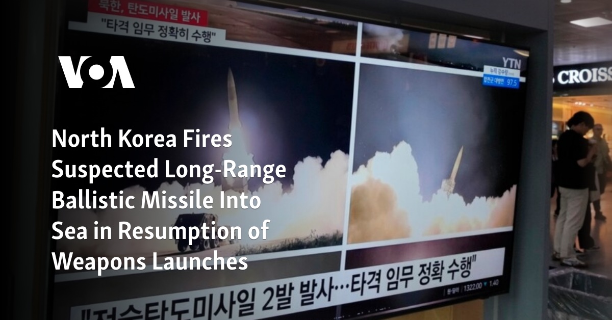 North Korea Fires ICBM-class Missile After Condemning 'War' Moves