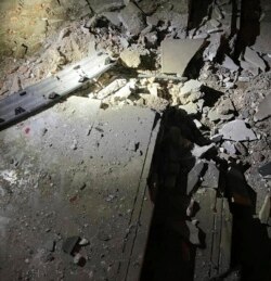 This photo released by the Iraqi Prime Minister Media Office shows the damage of the drone attack at the home of Iraq's Prime Minister Mustafa al-Kadhimi in Baghdad, Nov. 7, 2021. (Iraqi Prime Minister Media Office via AP)