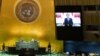 Presiden Joko Widodo memberikan pidato pada sidang Majelis Umum PBB secara virtual, Rabu (22/9). 