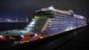 Kapal Pesiar "World Dream" di mana 188 WNI bekerja saat berlabuh di terminal Kai Tak, Hong Kong, 9 Februari lalu. 