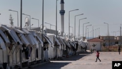 Trại tị nạn Oncupinar dành cho người tị nạn Syria giáp với biên giới Syria, gần thị trấn Kilis, Thổ Nhĩ Kỳ, ngày 17/3/16.