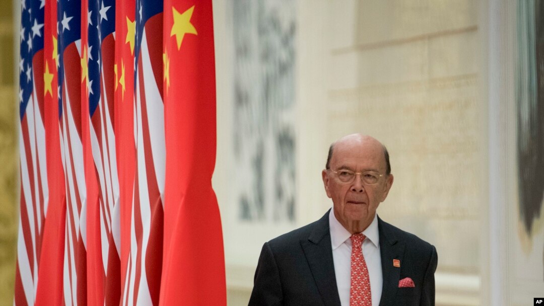 Menteri Perdagangan AS Wilbur Ross di Beijing, China, 9 November 2017. (Foto: dok).