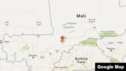 Une carte représentant le Mali, avec à son centre la région de Mopti.