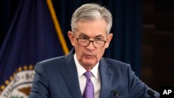 El presidente de la Reserva Federal, Jerome Powell, habla en una reunión del Comité de Mercados Abiertos, el 31 de julio de 2019, en Washington. AP/Manuel Balce Ceneta.