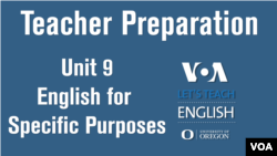 Let's Teach English Unit 9: English for Specific Purposes and Vocational Language
