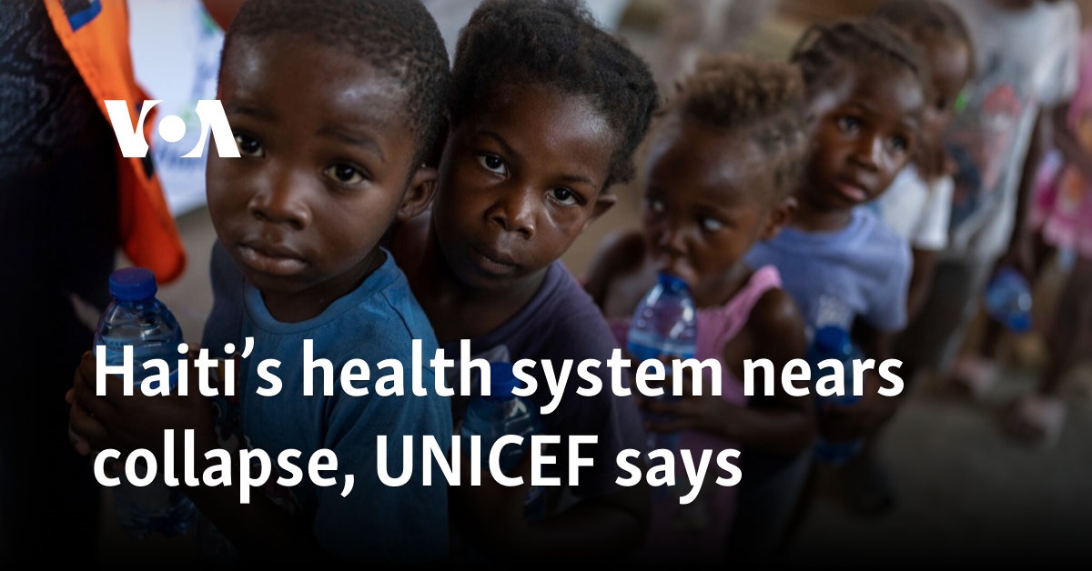 UNICEF, Haiti'nin sağlık sisteminin yakında çökeceği konusunda uyardı