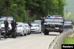 Pripadnici Kosovske policije u oblasti Zubinog Potoka, 28. maja 2019.