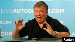 Aktor AS William Shatner yang bermain sebagai Kapten James T. Kirk dalam serial televisi “Star Trek” (foto: dok). 