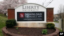 FILE - Liberty University has agreed to pay a record $14 million fine after the Christian school failed to disclose information about sexual assaults and other crimes that occurred on its Lynchburg, Virginia, campus, the U.S. Department of Education announced on March 5, 2024.