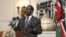 Kenyan Prime Minister Raila Odinga addresses the foreign journalists in Nairobi, Kenya, June 12, 2012. 