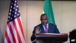 게두 안다르가츄 에티오피아 외교장관이 지난 2월 아디스아바바에서 마이크 폼페오 미국 국무장관과 공동 기자회견을 했다.