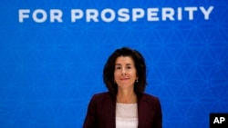 美国商务部长吉娜·雷蒙多（Gina Raimondo）2023年11月14日在APEC峰会期间主持IPEF框架谈判。（媒体联访照片）
