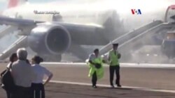 Avión en Las Vegas sufre "explosión incontenible"