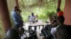 FILE - Journalists attend a news conference following disputed presidential elections, in the outskirts of Kampala, Uganda, Feb. 21, 2016. The country announced new rules for foreign journalists on December 10, 2020, ahead of the January 4 elections.