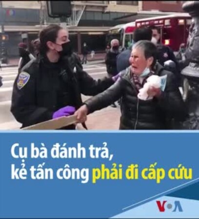 Cụ bà đánh trả, kẻ tấn công phải đi cấp cứu 
