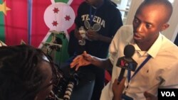 Canesius Bindaba, umuyobozi w'urwaruka rw'Abarundi mumahiganwa y'amarobo muri Amerika.