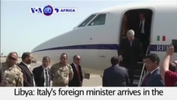 VOA60 Africa - Italy's foreign minister hold talks with the new Libyan unity government