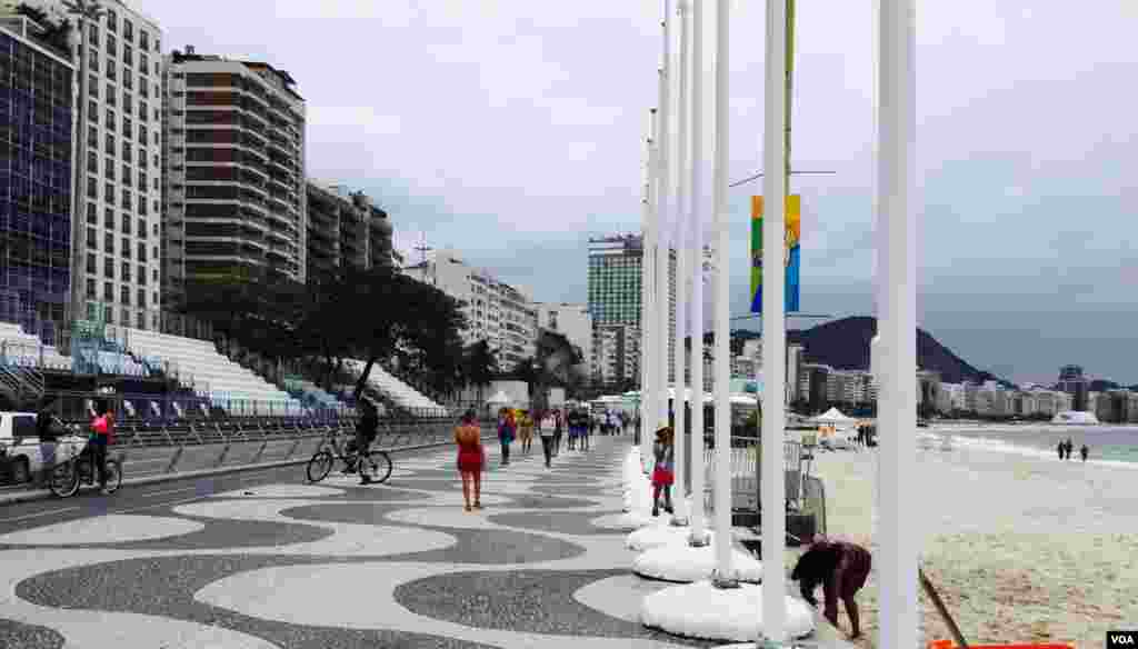 Las calles de Rio recibe la visita de miles de turistas.