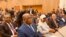 Président Félix Tshisekedi (1e R, G) pene na mokokani wa ye ya Ibrahim Boubacar Keïta ya Mali na bakonzi basusu na bokutani Amazonie, na New York, 23 septembre 2019. (Twitter/Présidecence RDC)