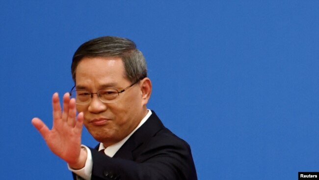 中国新任国务院总理李强2023年3月13日举行上任以来首次记者会。（路透社）