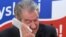 Albanian Prime Minister Sali Berisha concedes defeat in front of Democratic party supporters, Tirana, June 26, 2013.
