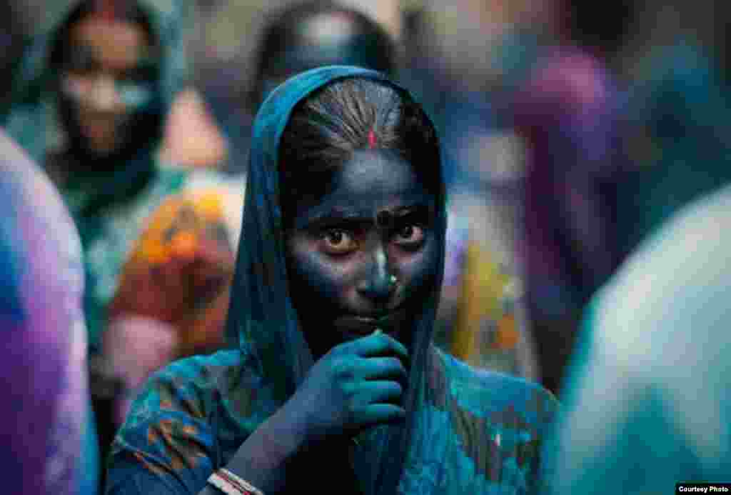 7th Place&nbsp; - Mde. Khalid Rayhan Shawon, Bangladesh - &#39;Shy Woman in Holi Festival&#39;