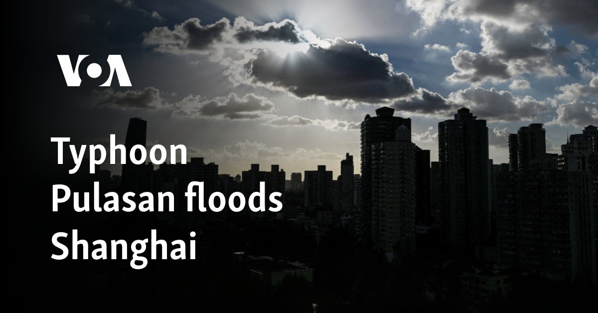 Typhoon Pulasan floods Shanghai